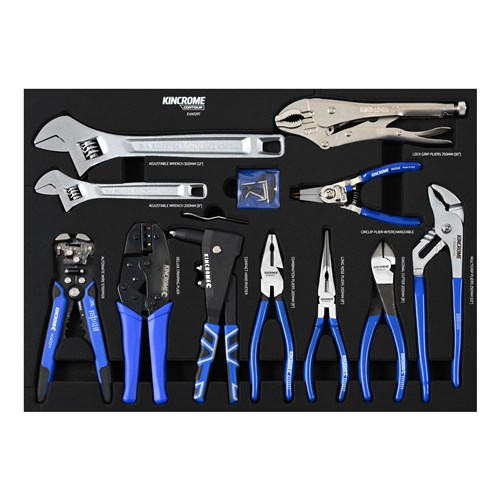 CONTOUR® 11 Piece Pliers, Wrenches & Riveter EVA Tray