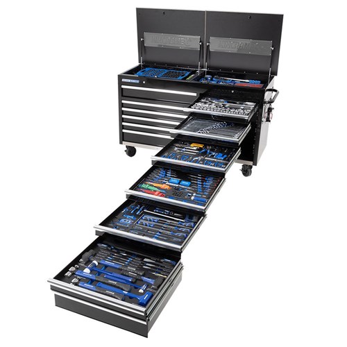 TRADE CENTRE Trolley Tool Kit 524 Piece 13 Drawer 63"