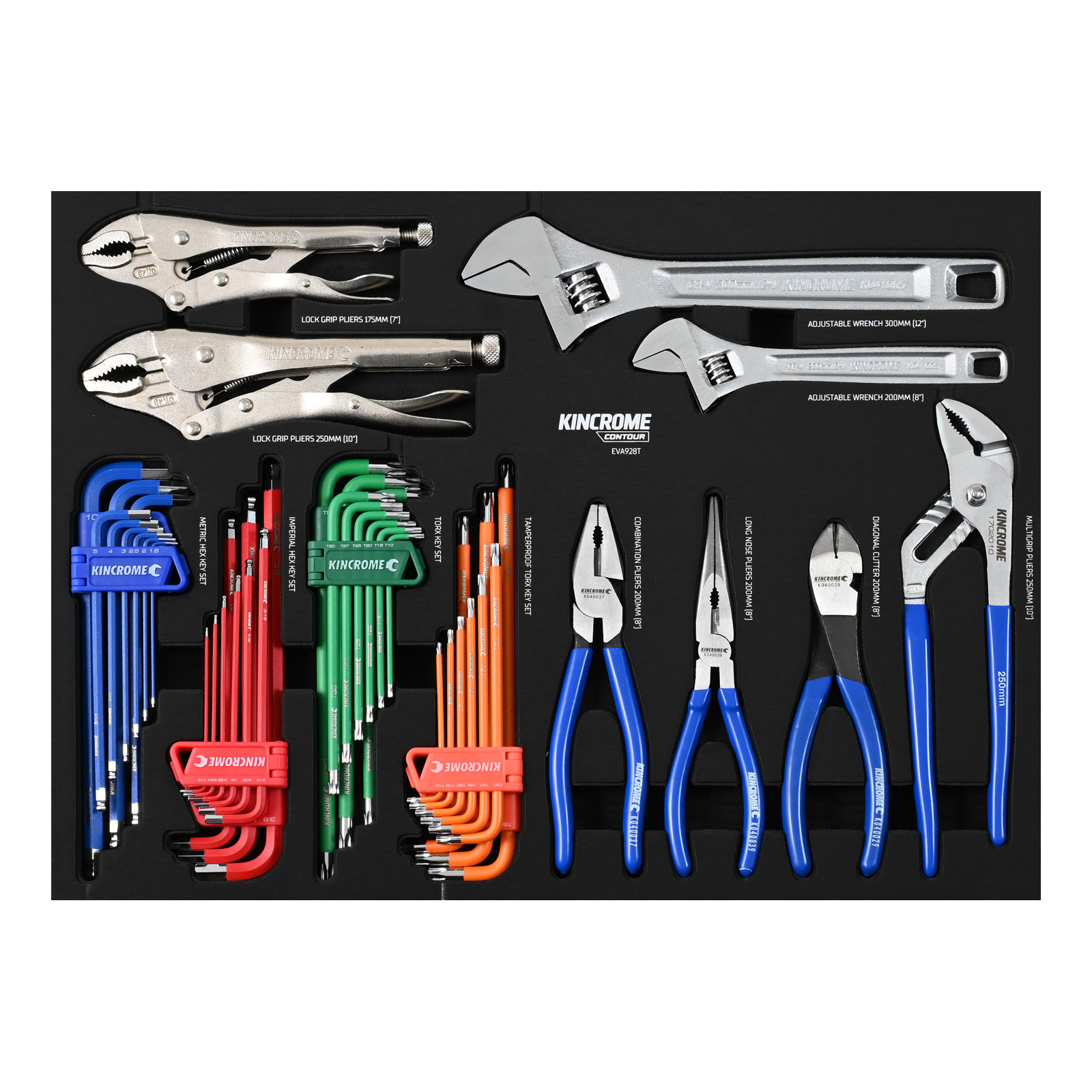 CONTOUR® 44 Piece Pliers, Wrenches & Hex / TORX® Fastening EVA