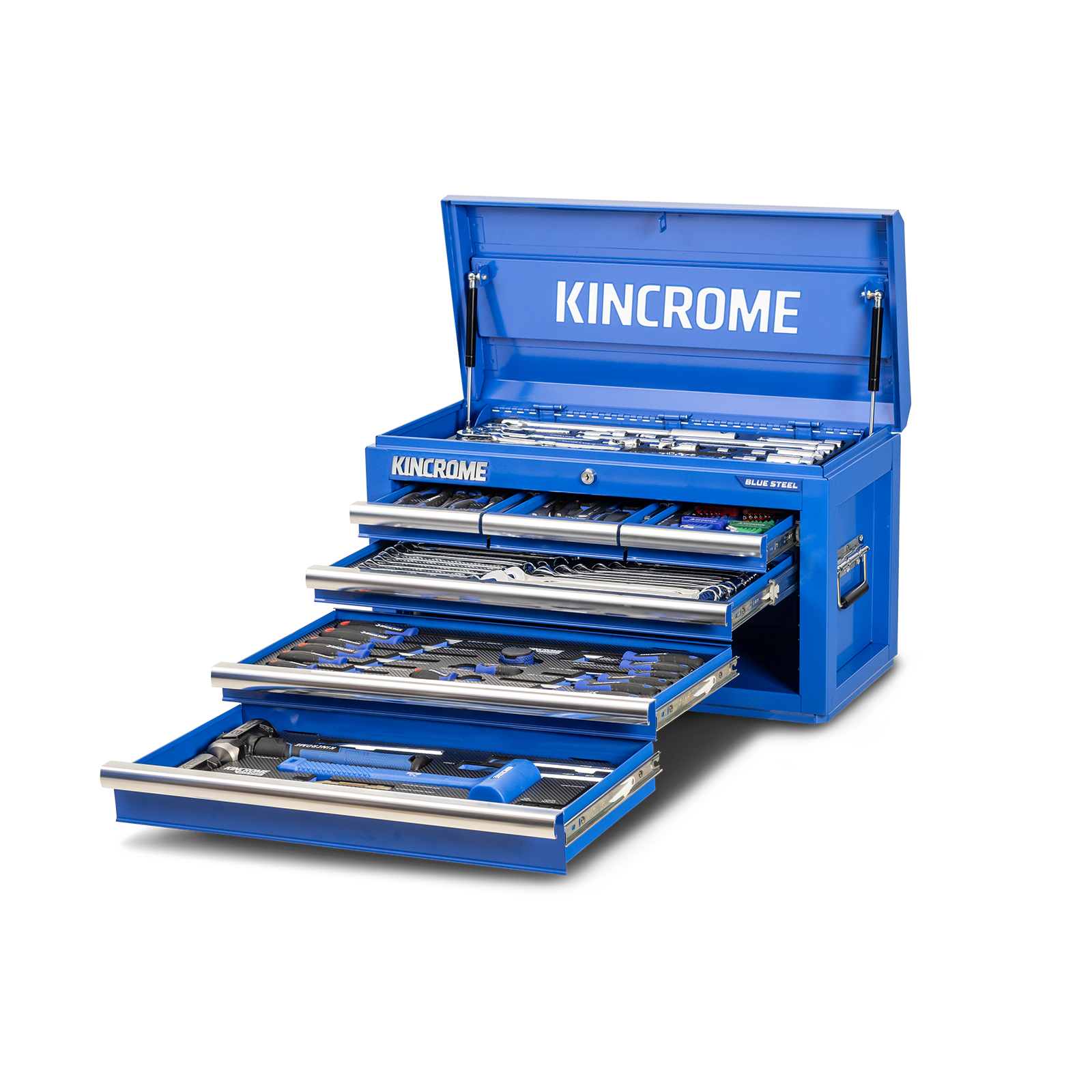 BLUESTEEL® Chest Tool Kit 165 Piece 6 Drawer 26 - Kincrome Tools - Kincrome