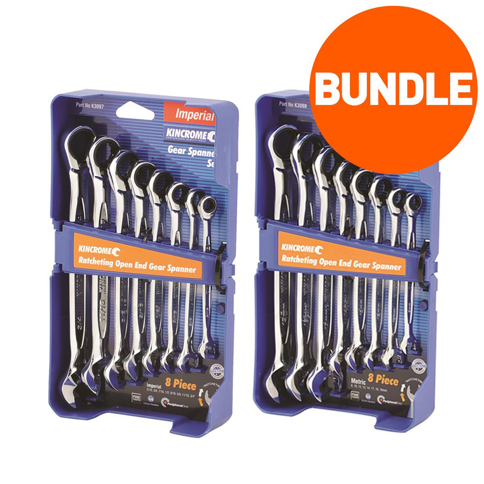 Kincrome ratchet spanner on sale set