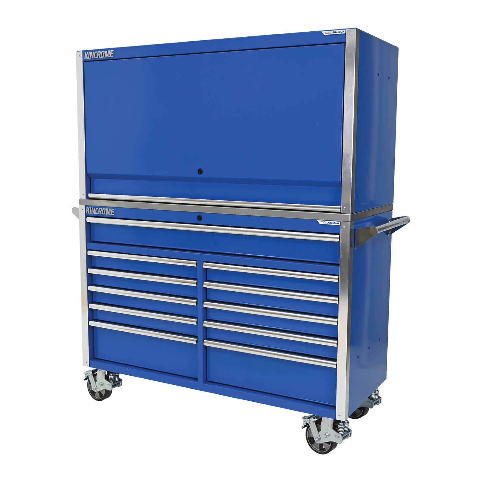 Extreme Tools Combo: 72 Triple Bank Roller Cabinet, Top Hutch - RTB