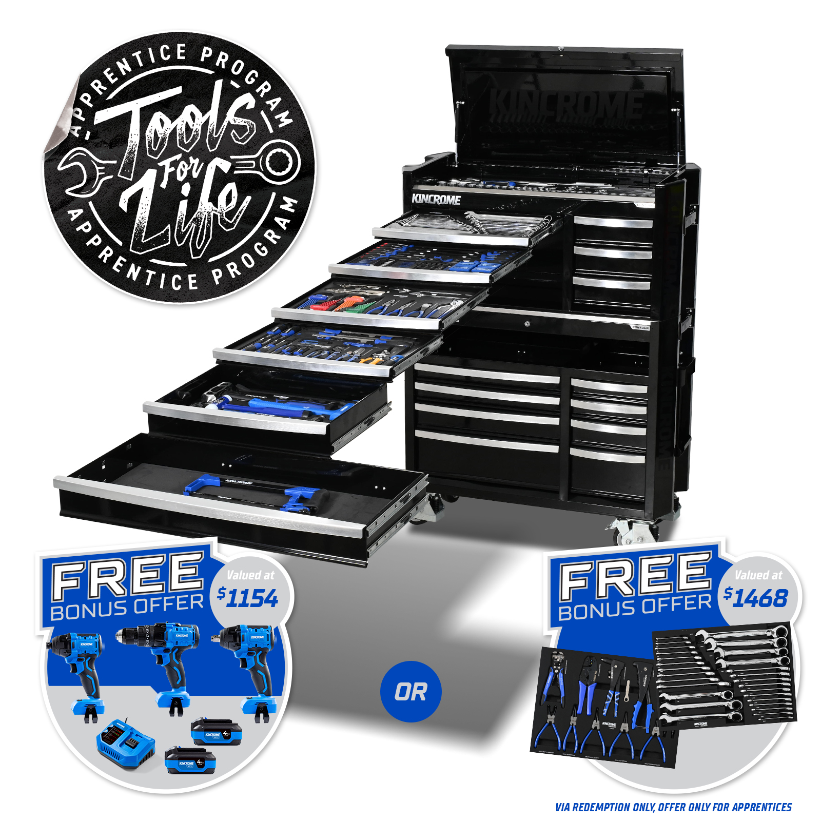 CONTOUR® Workshop Tool Kit 470 Piece 17 Drawer (42