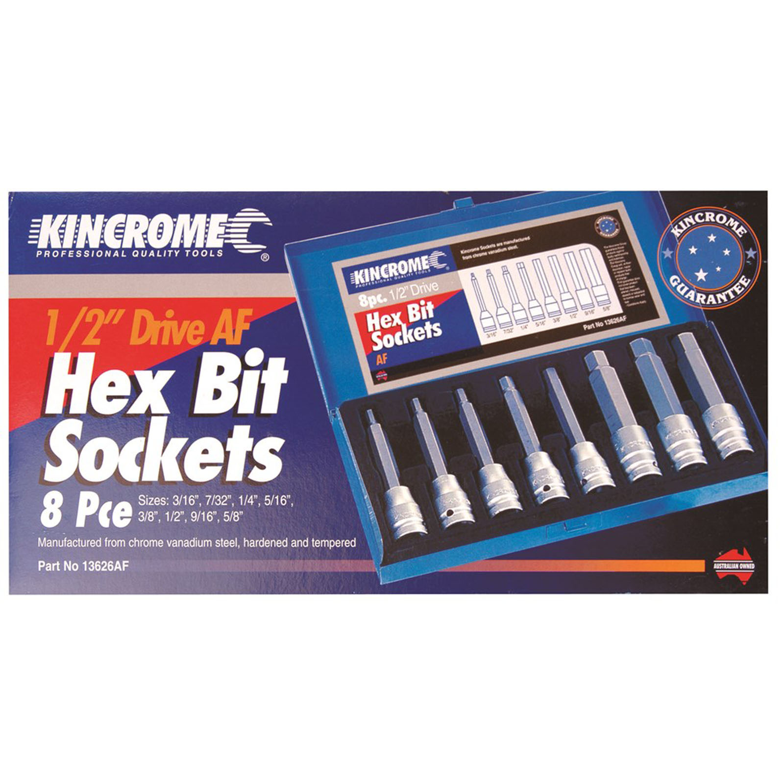 Hex Bit Socket Set 8 Piece 1/2