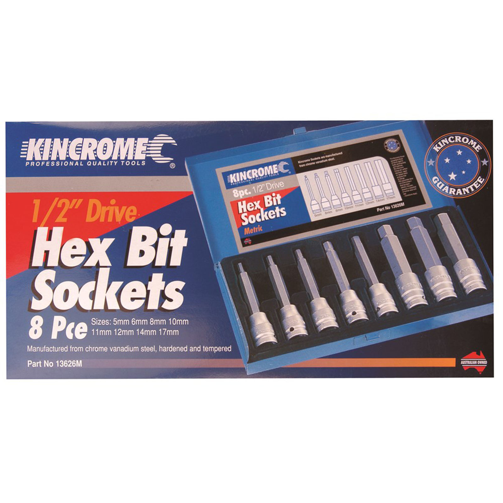Hex Bit Socket Set 8 Piece 1/2
