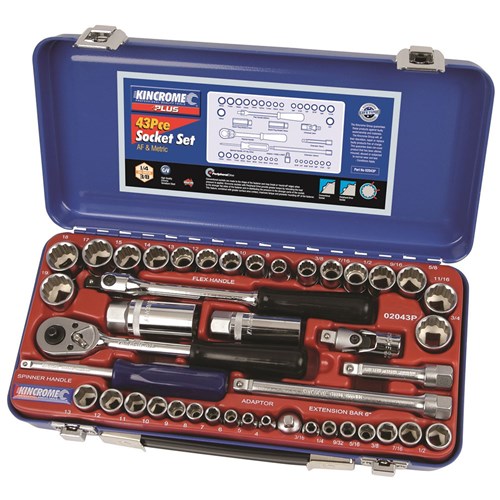 Socket Set 43 Piece 1/4" & 3/8" Drive