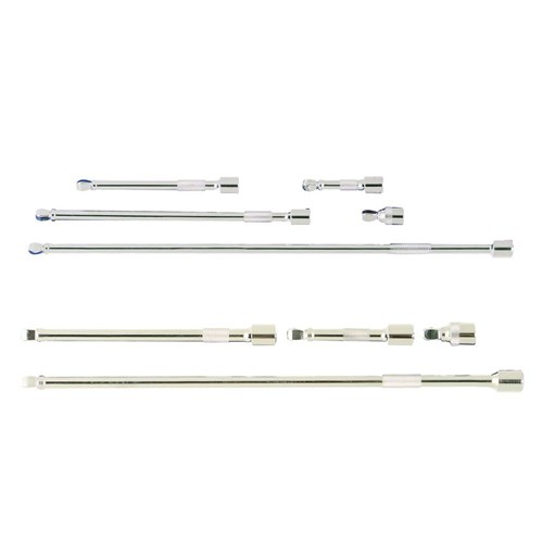 3/8" & 1/2" Drive Combination Wobble Bar Set - 9 Piece