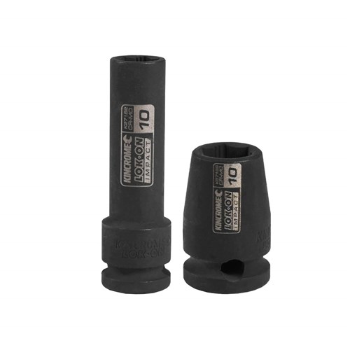 LOK-ON™ Deep Impact Socket 3/8" Drive - Metric