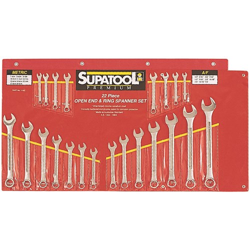 Combination Spanner Set 22 Piece