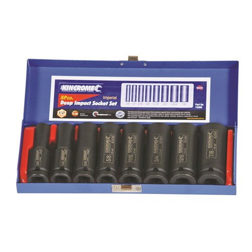 Deep Impact Socket Set 8 Piece 1/2" Drive - Imperial