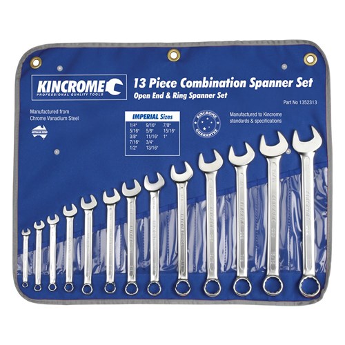 Combination Spanner Set 13 Piece - Imperial