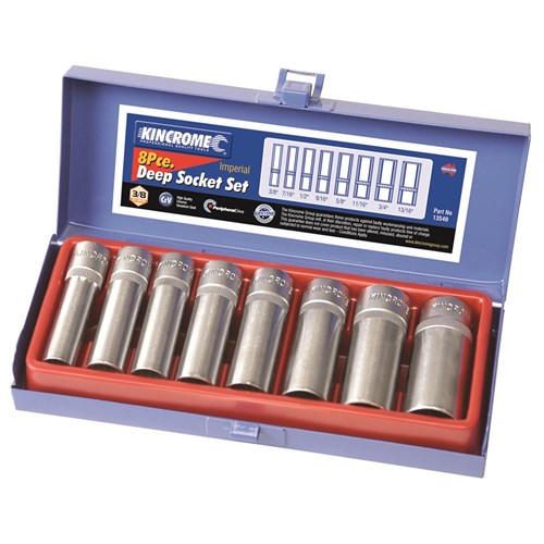 Deep Socket Set 8 Piece 3/8" Drive