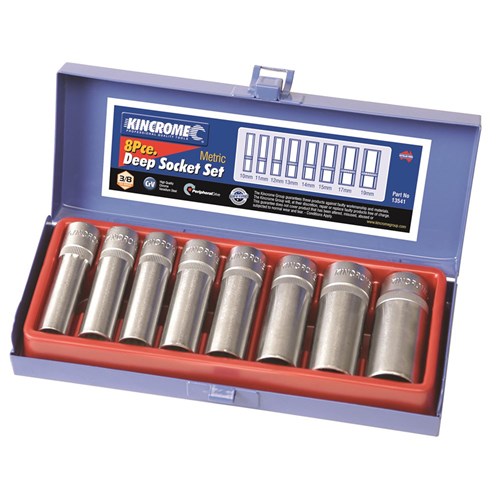 Deep Socket Set 8 Piece 3/8" Drive