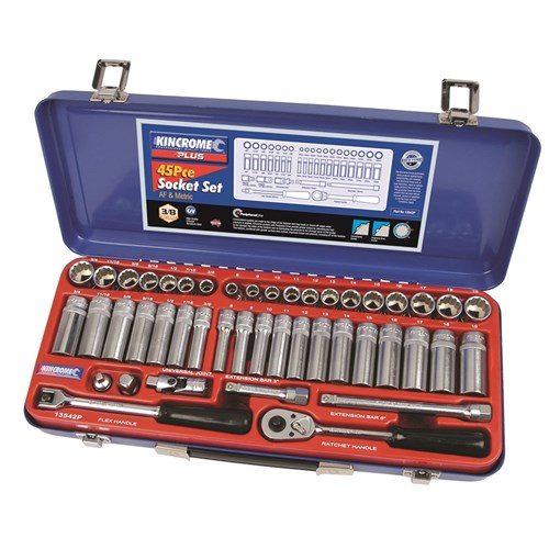 Socket Set 45 Piece 3/8" Drive