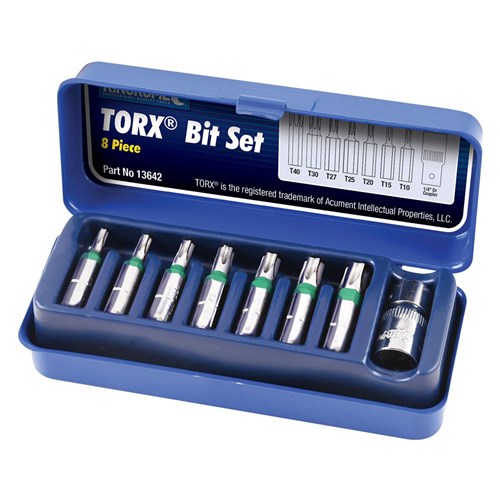 TORX Bit Set 8 Piece 1/4" Drive