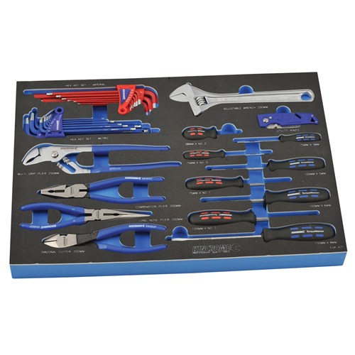 EVA Tray Pliers, Screwdrivers, Wrench & Keys 32 Piece