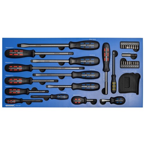 33 Piece TorqueMaster® Screwdrivers & Fastening EVA Tray
