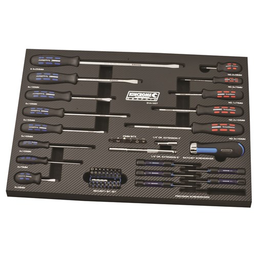 EVA Tray Screwdrivers & Fastening 61 Piece