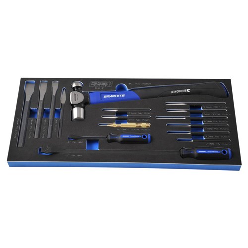 EVA Tray Hammer, Pry Bar & Chisel Set 16 Piece