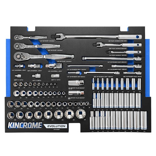 EVOLUTION 92 Piece Sockets & Accessories EVA Tray