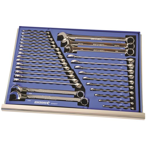 EVA Tray Combination Spanners 30 Piece