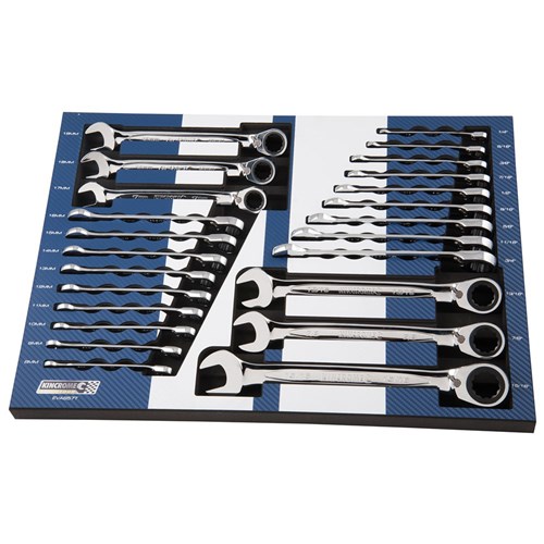 EVA Tray - CONTOUR Reverse Gear Spanners 24 Piece