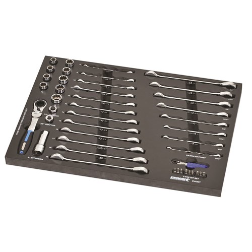 CONTOUR® 43 Piece Gear Spanners & "Go-Through" Sockets EVA Tray 