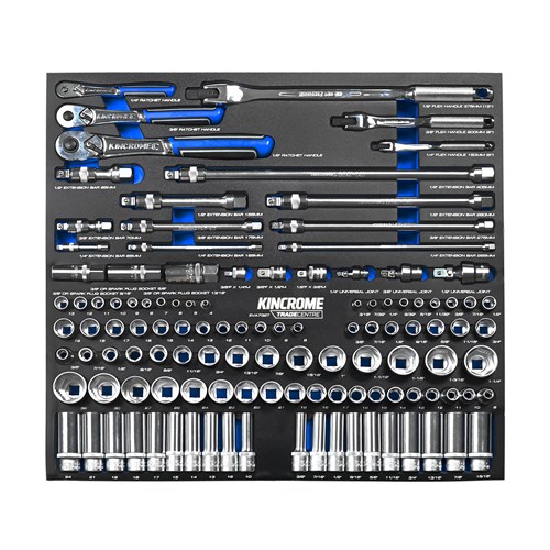 TRADE CENTRE 117 Piece LOK-ON™ Sockets & Accessories EVA Tray