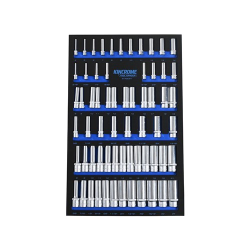 TOOL ARMOUR 64 Piece LOK-ON™ Deep Sockets EVA Tray