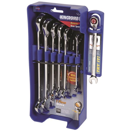 Combination Gear Spanner Set 7 Piece