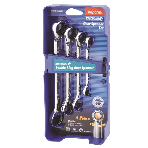 Double Ring Gear Spanner Set 4 Piece