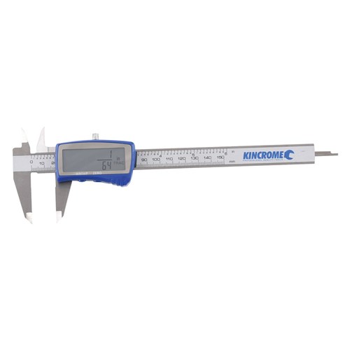 Digital Vernier Caliper 150mm (6") Metric, Imperial & Fractional Display