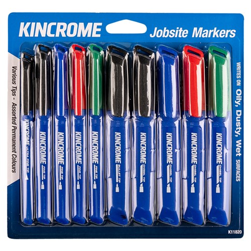 Permanent Marker Starter Pack 10 Piece Assorted Colours