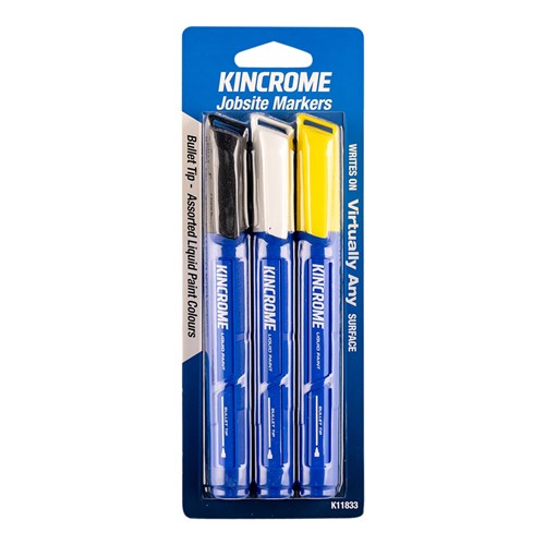 Paint Marker Bullet Tip 3 Piece Assorted Colours