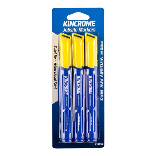 Paint Marker Bullet Tip 3 Piece Yellow