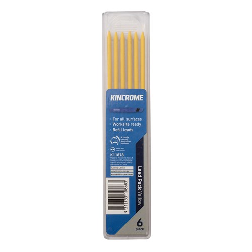 Yellow Lead Refill Pack 6 Piece