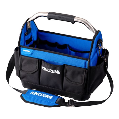 380mm Hard Base Open Tote Swivel Handle Bag
