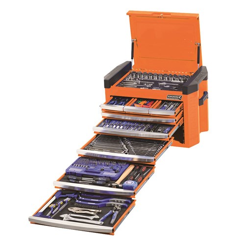 CONTOUR® Tool Chest Kit 328 Piece 8 Drawer 29" Orange