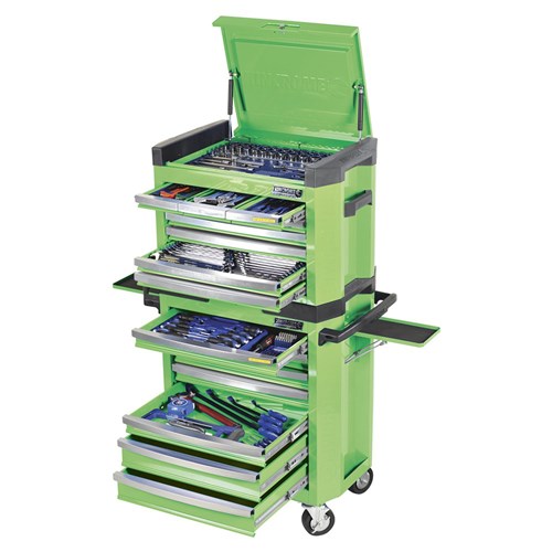 CONTOUR® Workshop Tool Kit 228 Piece 15 Drawer 29" Green