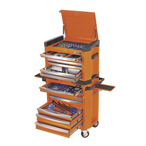 CONTOUR® Tool Workshop 228 Piece 15 Drawer 29" Orange