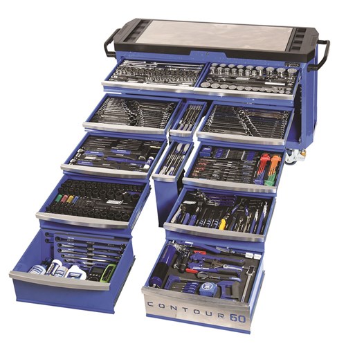 CONTOUR® Tool Trolley Kit 498 Piece 12 Drawer 60"