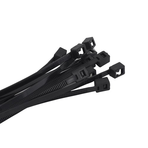 Self-Cut Cable Tie Pack 200mm 20 Piece Black