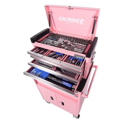 EVOLVE Tool Workshop 134 Piece 1/4, 3/8 & 1/2" Drive PINK