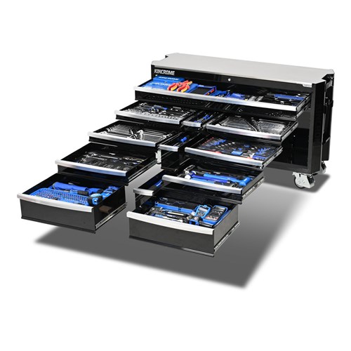 CONTOUR® Trolley Tool Kit 868 Piece 12 Drawer 60" Black