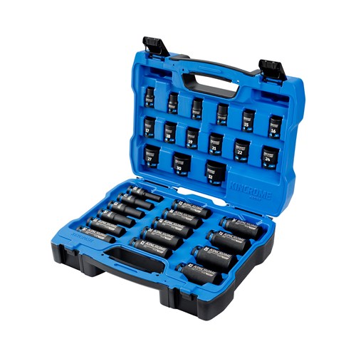 Standard & Deep Impact Socket Set 30 Piece 1/2" Drive - Metric