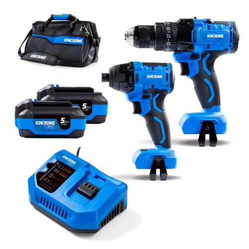 18v 2 Piece Hammer Drill & Impact Driver Combo