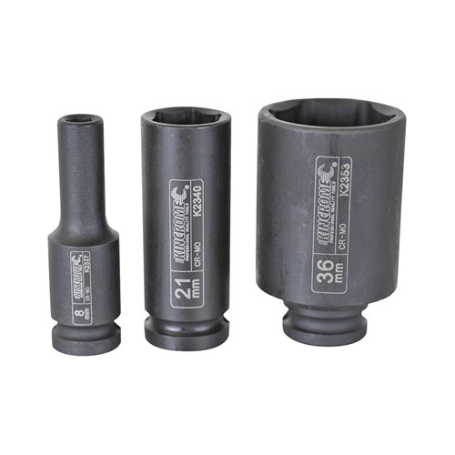 Deep Impact Socket 8mm 1/2" Drive
