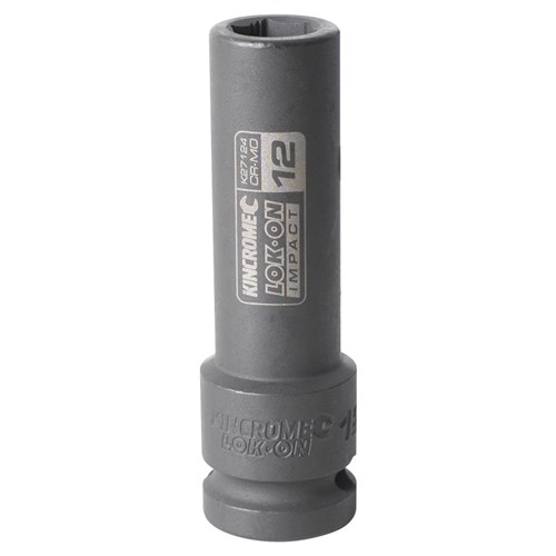 LOK-ON Deep Impact Socket 12mm 1/2" Drive