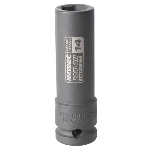 LOK-ON Deep Impact Socket 14mm 1/2" Drive