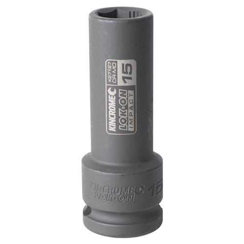 LOK-ON Deep Impact Socket 15mm 1/2" Drive